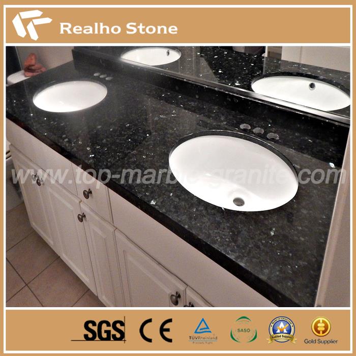 Double Sink Emerald Pearl Granite Vanity tops Double Sink Emerald Pearl Granite Vanity tops