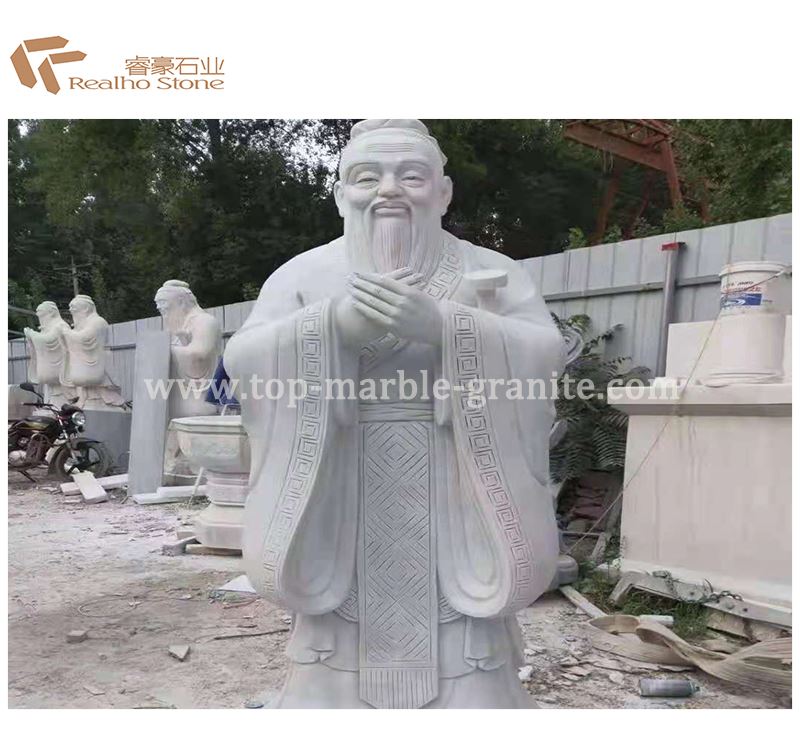 marble Confucius sculpture