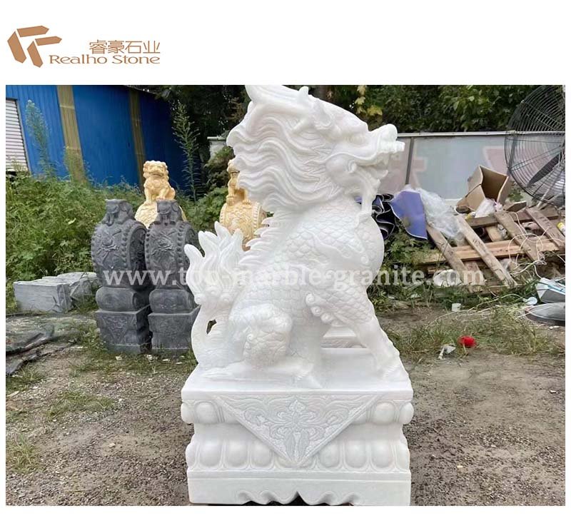 White marble statue