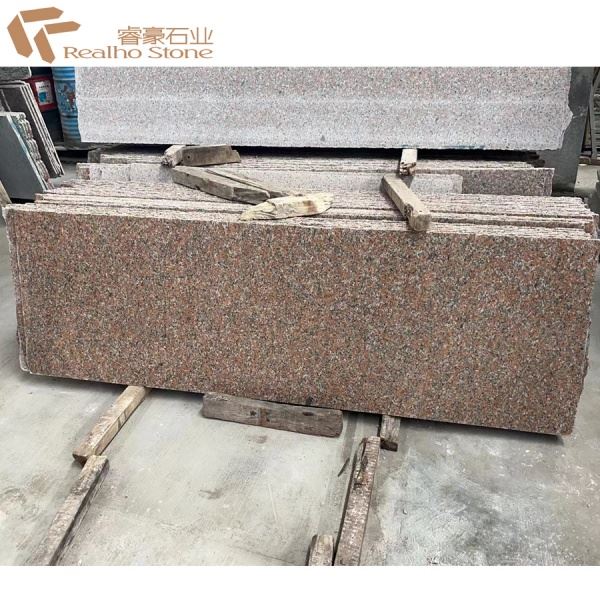 Granite Red G651 HT Granite rouge bouchardé finition polie flammée