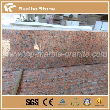 Carreau de granit rouge à l'érable de Chine
