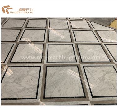 Motifs polis de marble blanc de marbre blanc