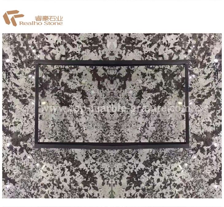 White Blossom Granite Bookmatch Slab