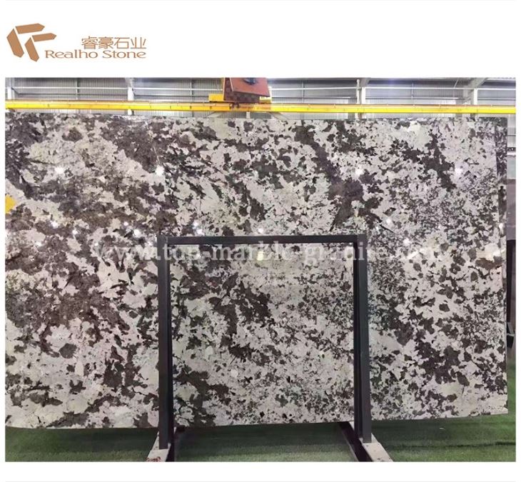 White Blossom Granite Bookmatch Slab