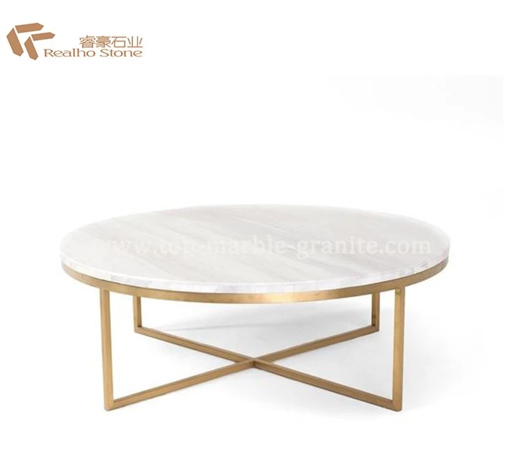 Table basse en marbre blanc