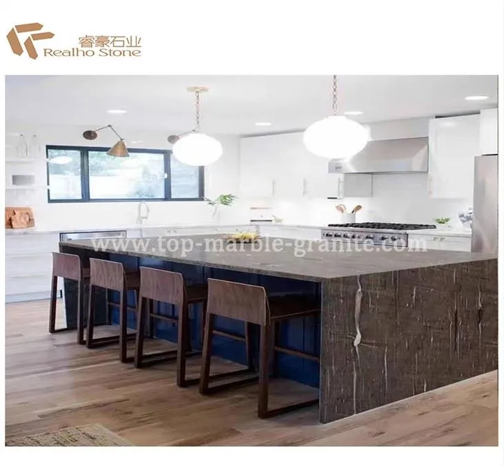 Grey marble countertops