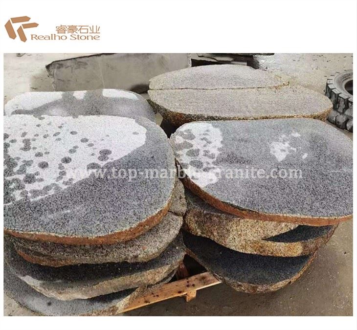 Desert Gold Granite Pavé naturel en plein air