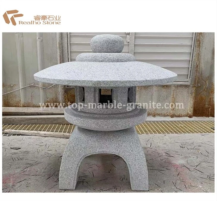 Lanternes chinoises en pierre de granit naturel pour l'extérieur