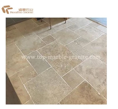 Tuile de travertin beige Tumble