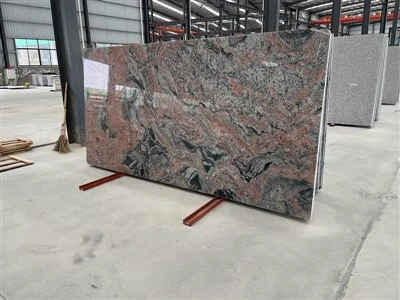 Dalle de granit rouge multiple